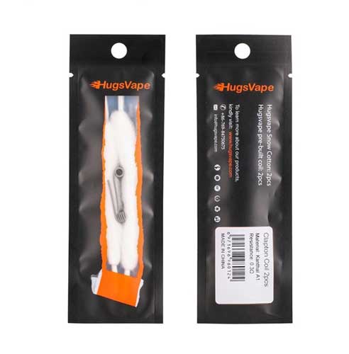 Snow Organic Cotton - 2 PCS+2 Pre-Built Coils  Voopoo Vape  Vape Cotton  UAE