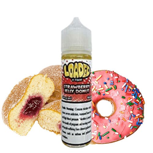 strawberry donut vape juice Strawberry Jelly Donut By Loaded E-Liquid 100ml main image 0